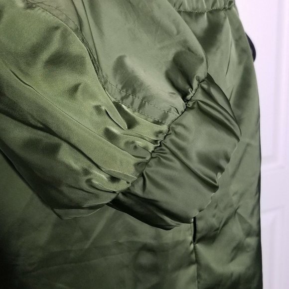 HUNTER Romper Olive Green Utility M Satin Long Sleeve - Picture 9 of 13